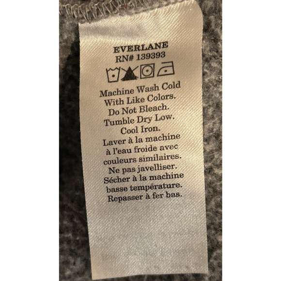 EVERLANE Women's The Renew Fleece Half-Zip Oversized Sweater Pullover - Size XS - Picture 10 of 11